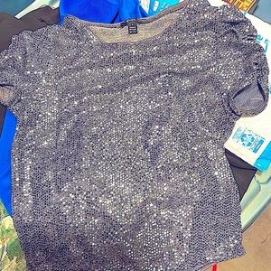 Metallic Sparkling Knit Top#14